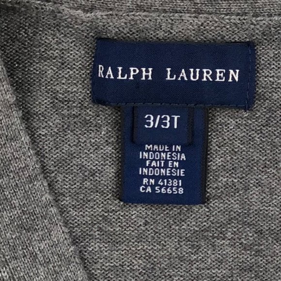 SOLD! Ralph Lauren Grandpa Cardigan Sweater 3t - Picture 7 of 7
